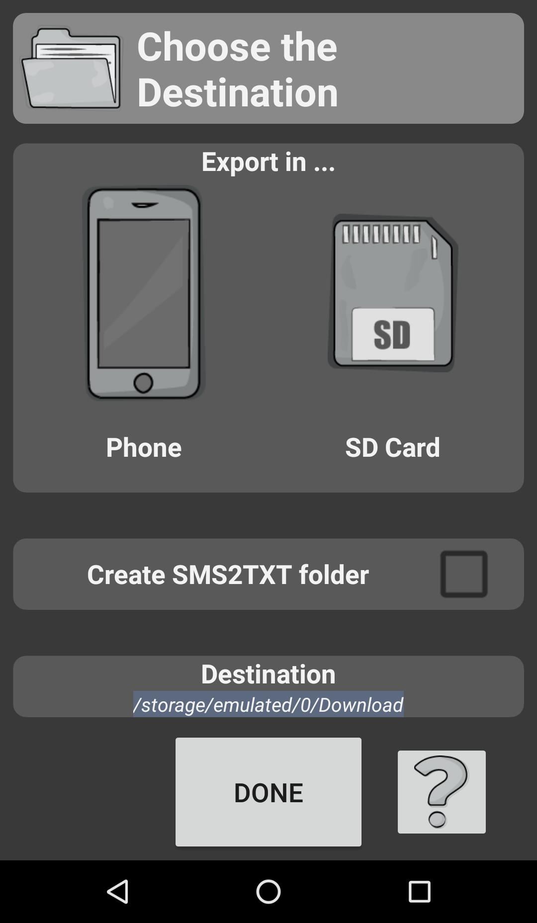 SMS 2 Text