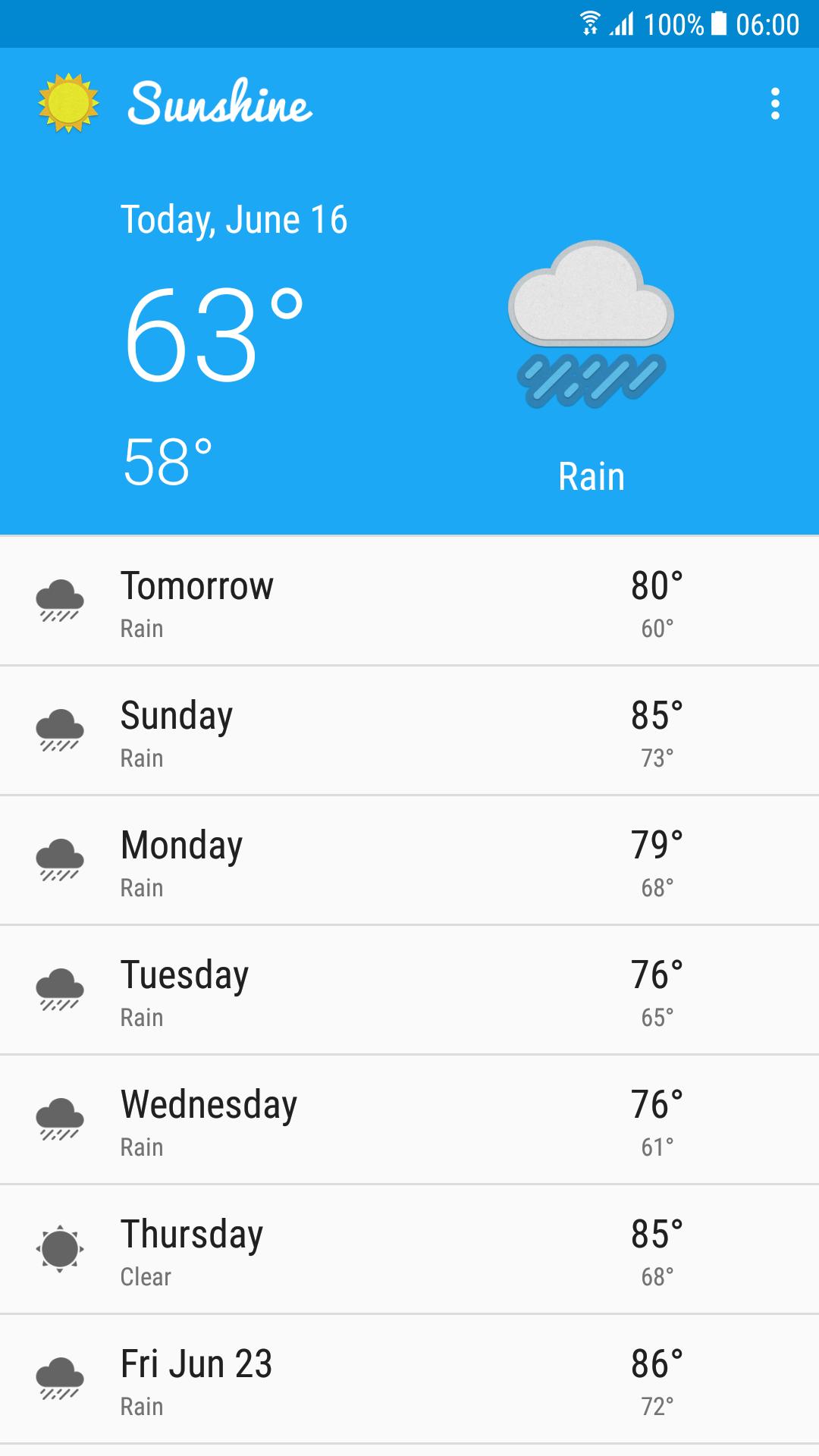 Sunshine Weather