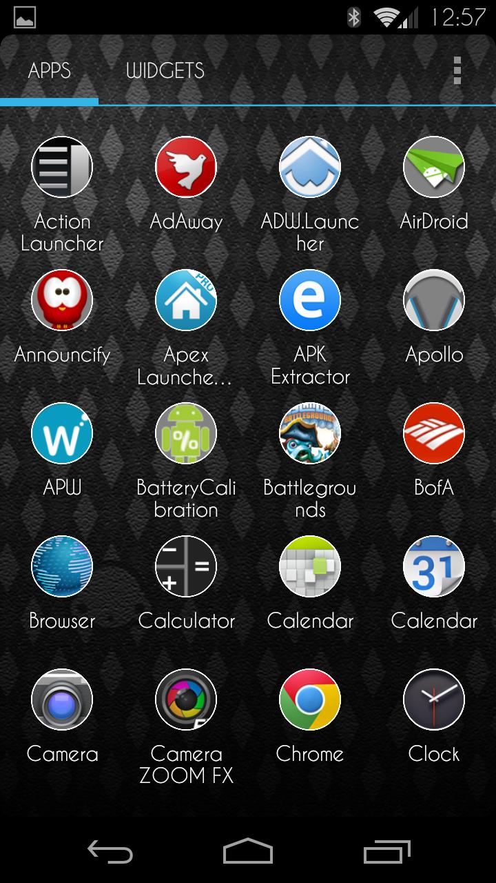 Clean Circle Icons w/outline