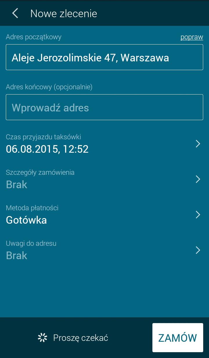 Sim Taxi Warszawa