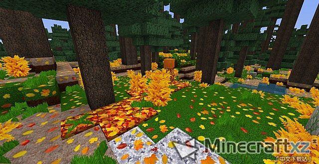 Autumn HD Material Pack ของ Zarda Zedercraft Autumn HD Resource Pack