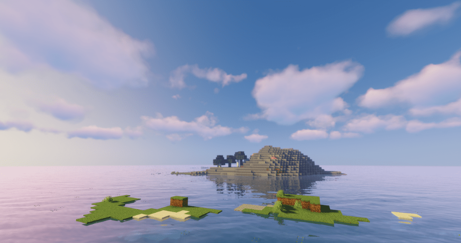 Carte de l'île de survie Minecraft |