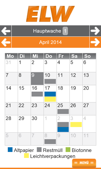 ELW-Abfallkalender