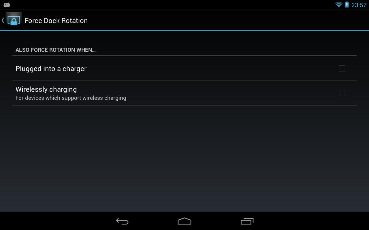 Force Dock Rotation