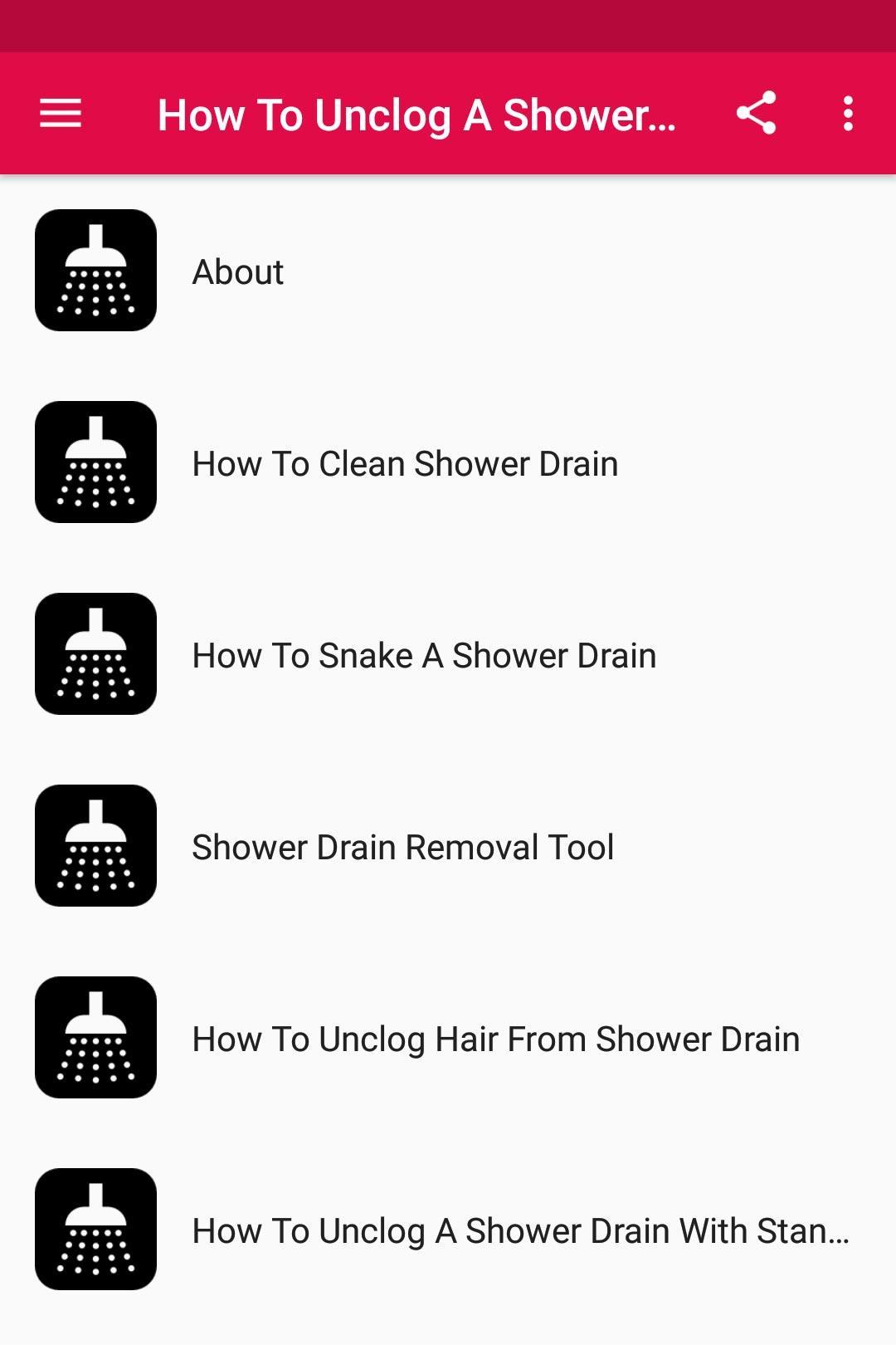 How To Unclog A Shower Drain