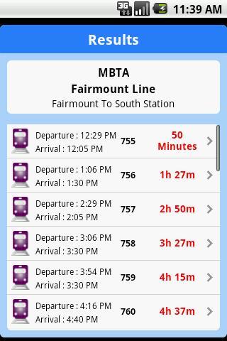 iTransitBuddy MBTA Rail Lite