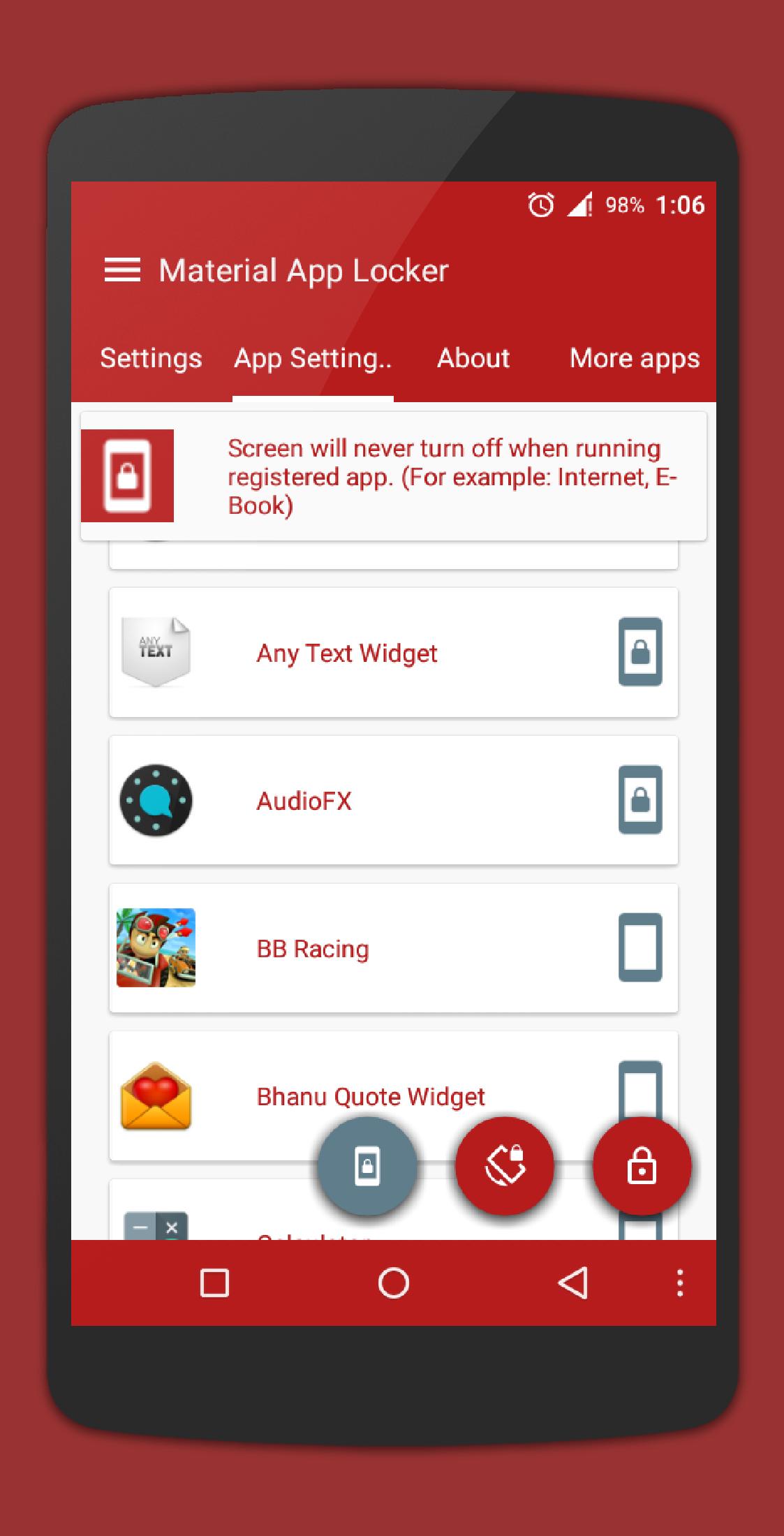 Material App Locker
