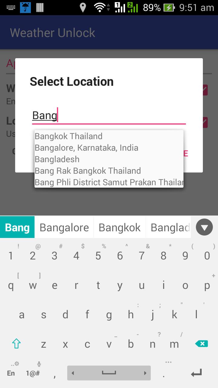 Unlock Weather