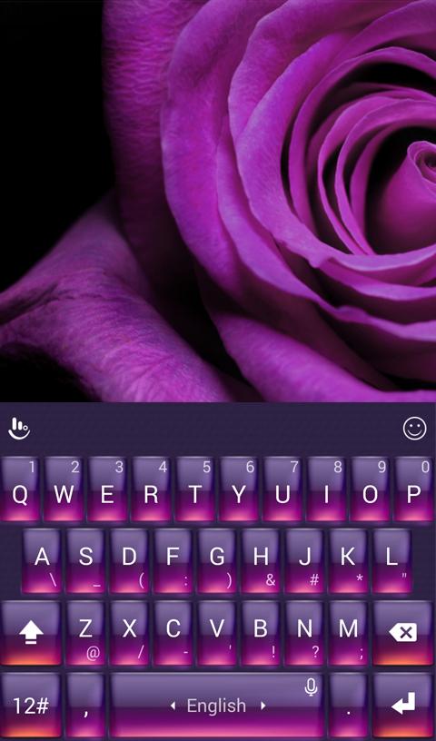 TouchPal Purple Rose Theme