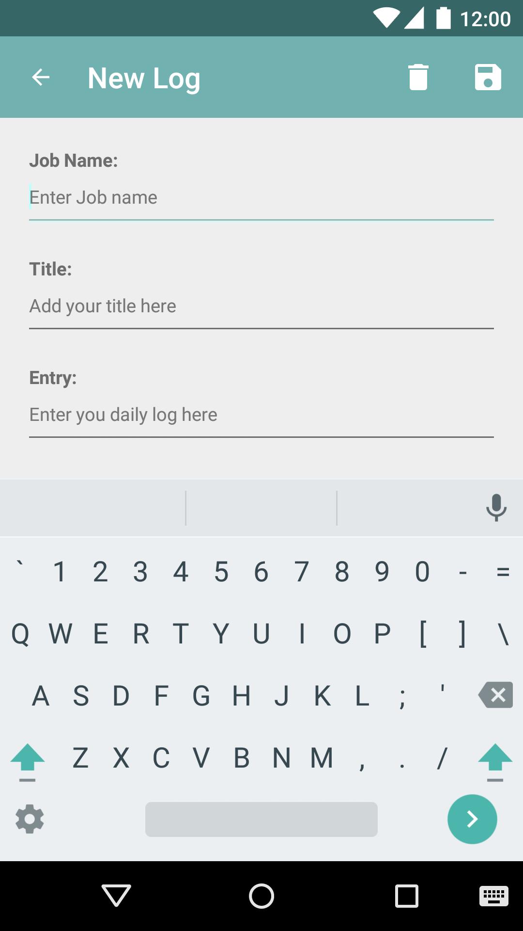 Daily Log Keeper