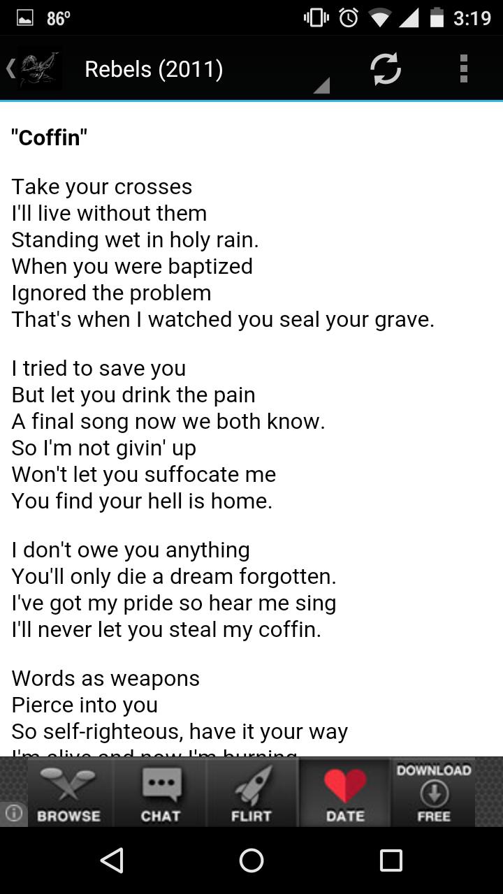 Black Veil Brides Lyrics