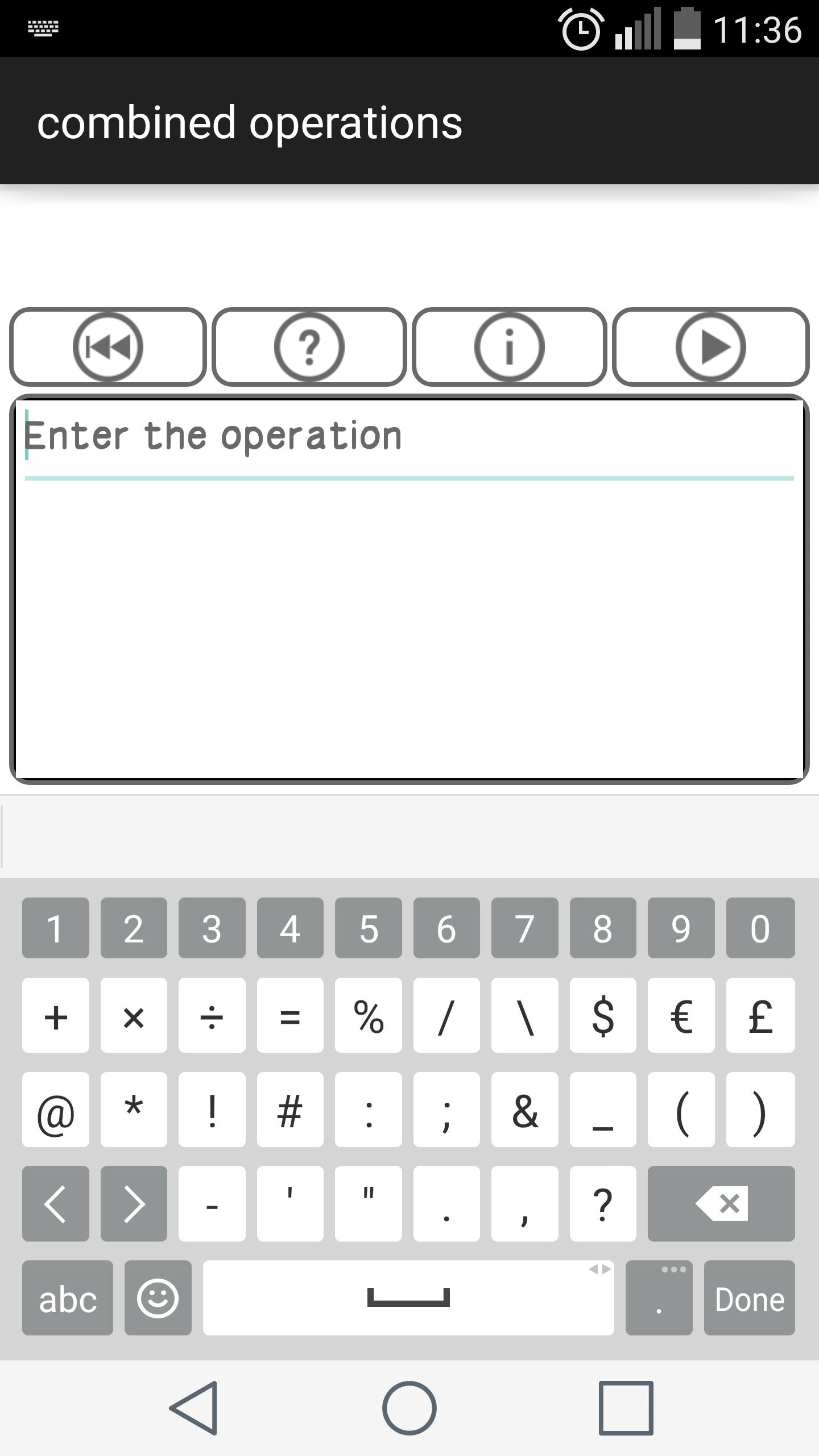 combined operations