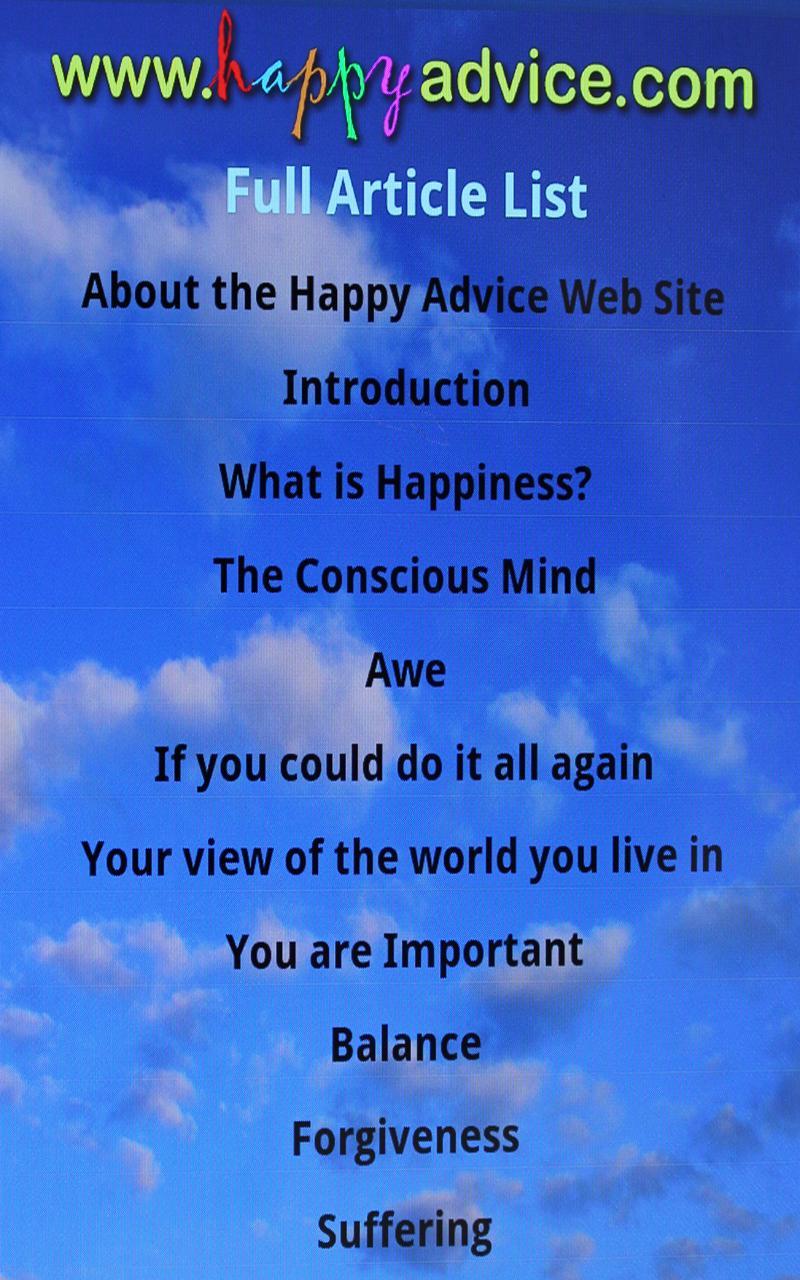 Happy Advice