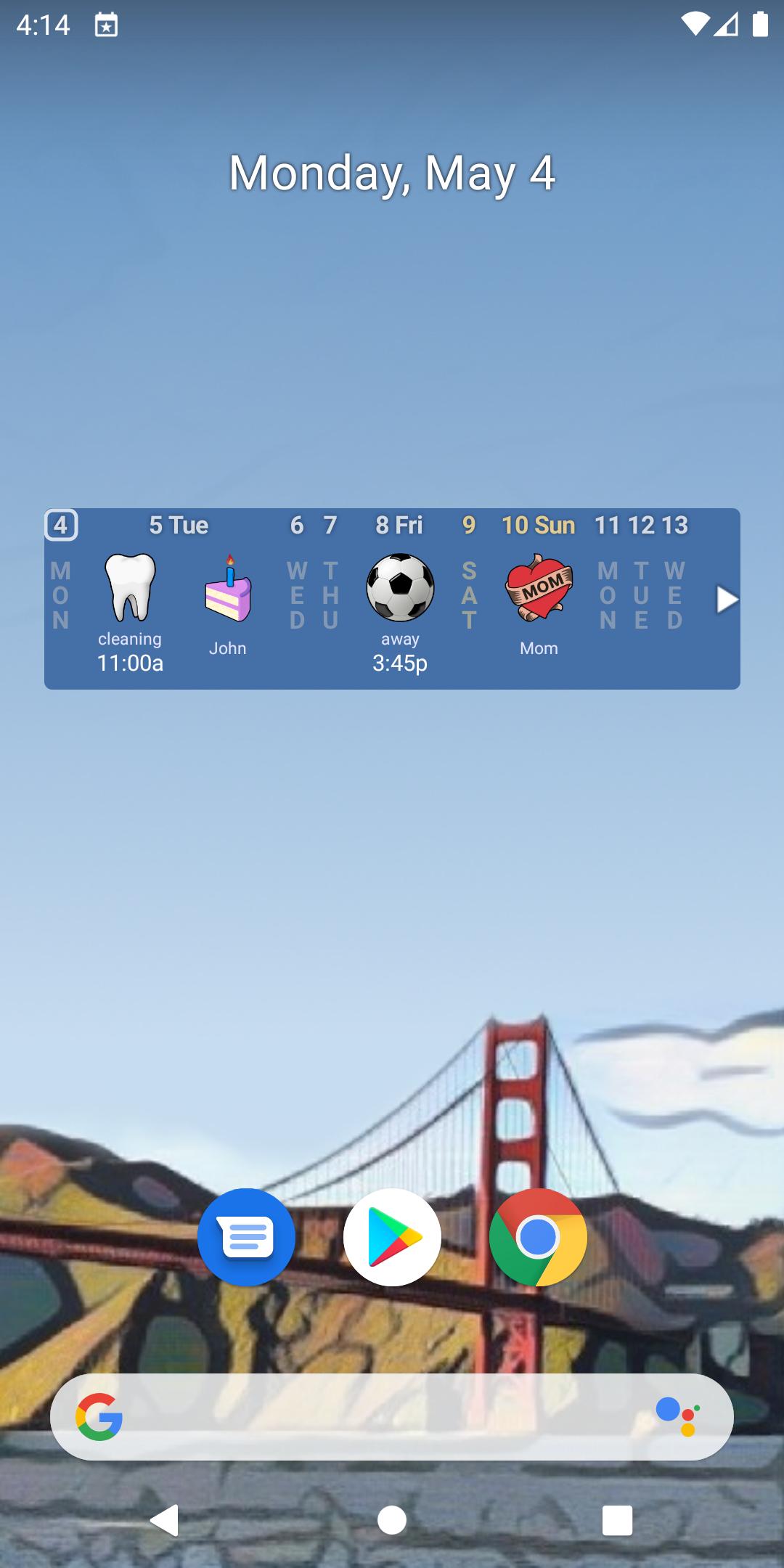 Blik Calendar Widget