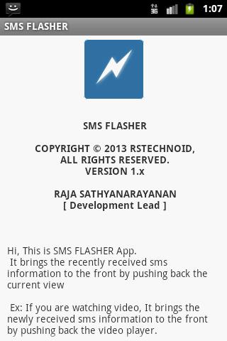 SMS FLASHER