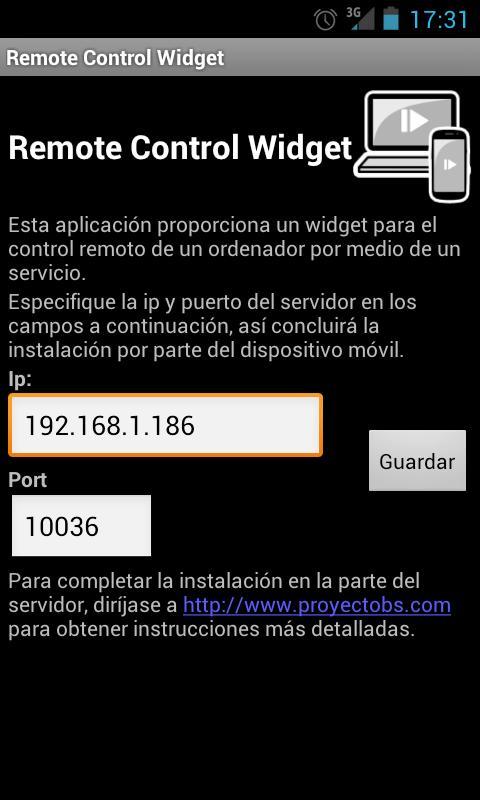 Remote Control Widget
