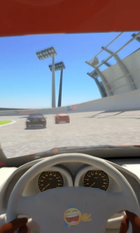 3D Racing Car On Track LWP