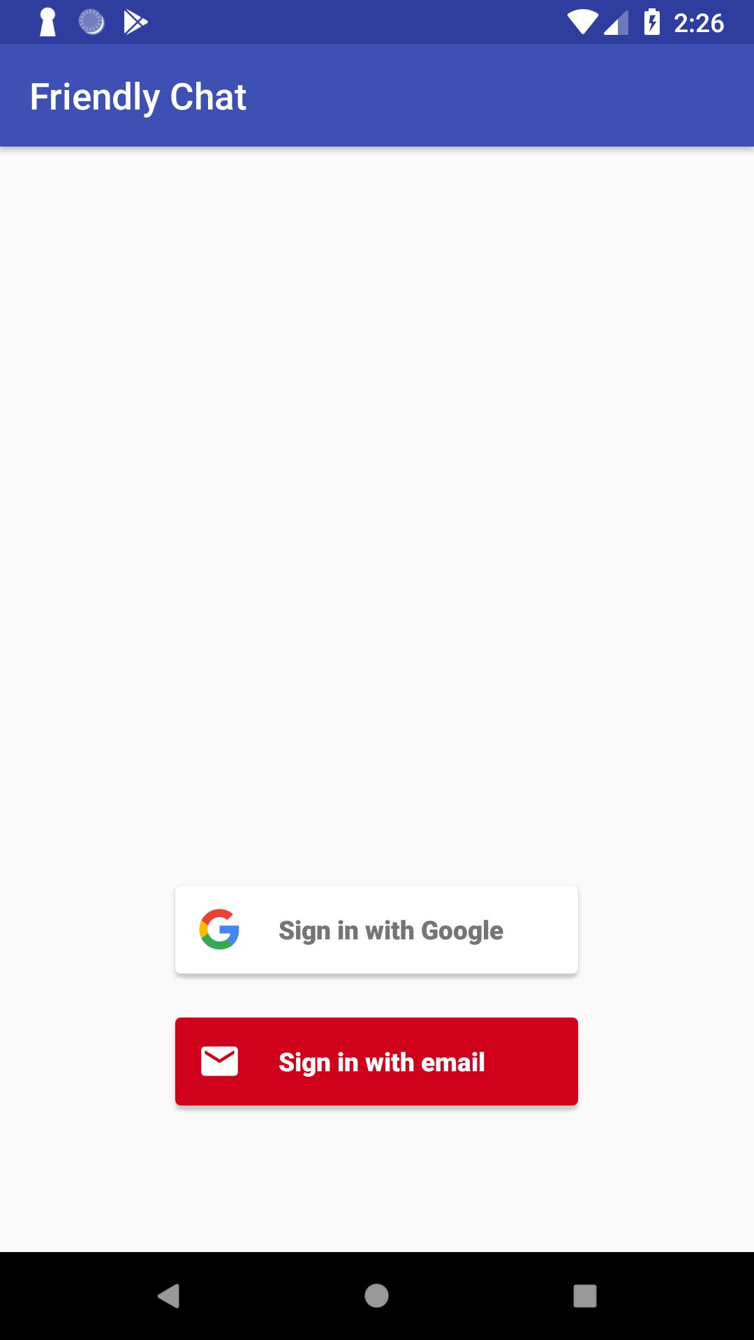 Minimal Chat App (Friendly Chat)