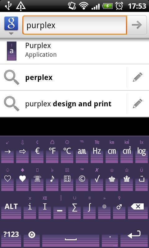 Purplex - HD Keyboard Theme