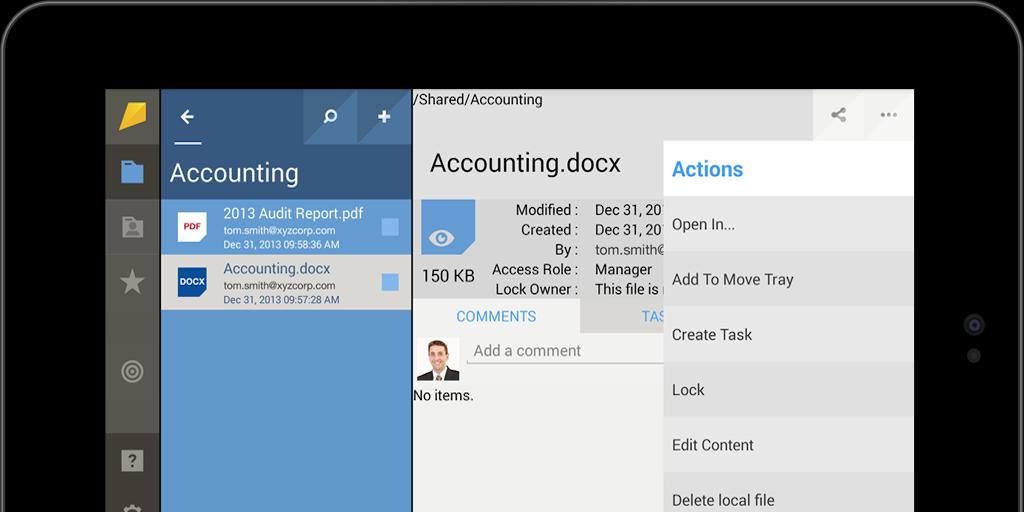 kiteworks for Blackberry