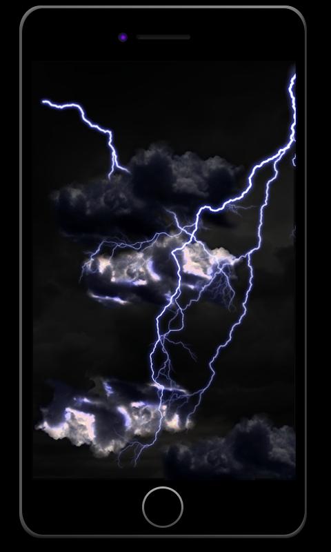 Electric touch storm wallpaper