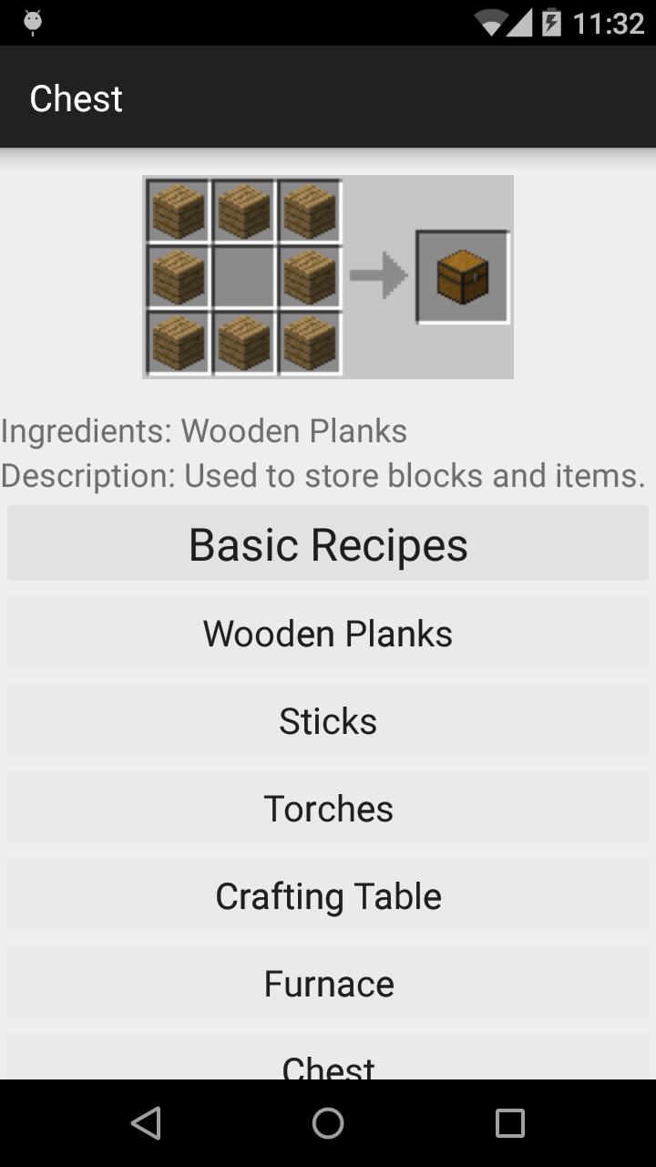 Crafting Helper for Minecraft