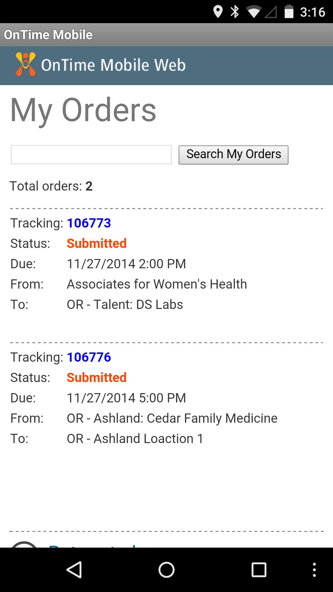OnTime Mobile for Android