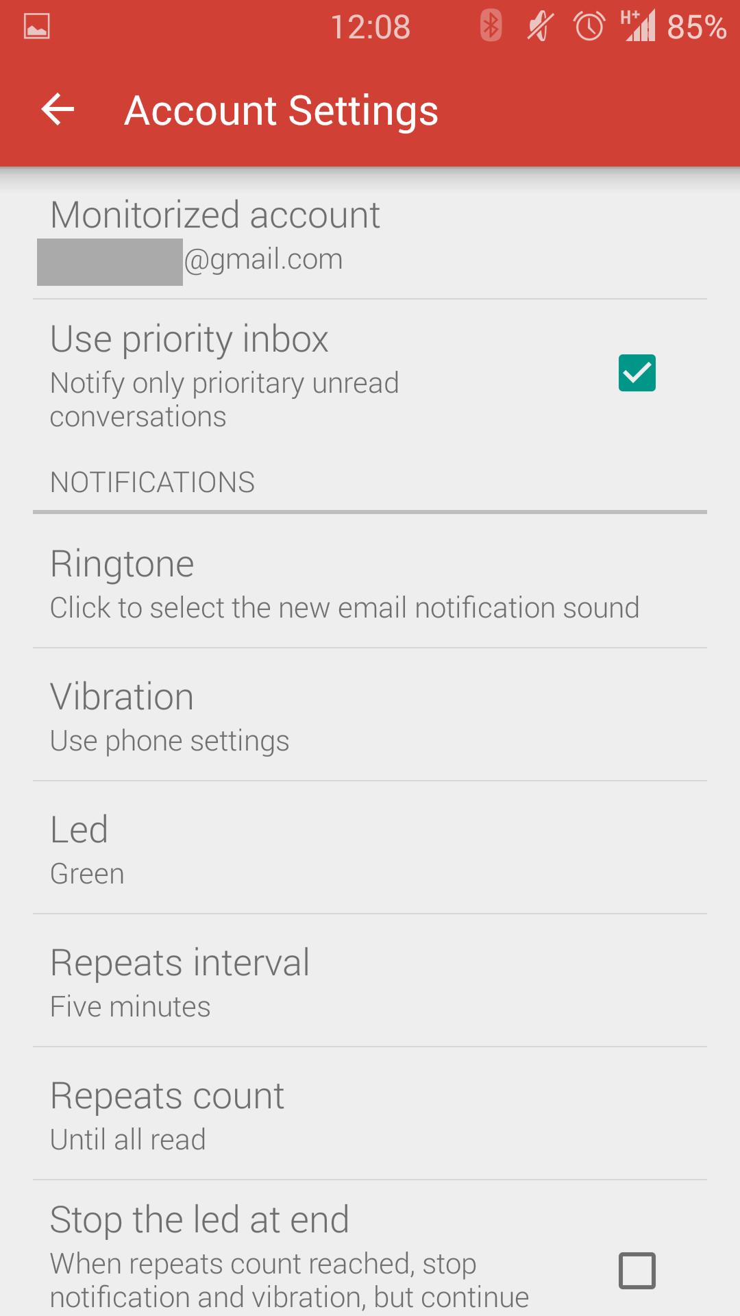 Unreads notifier for GMail