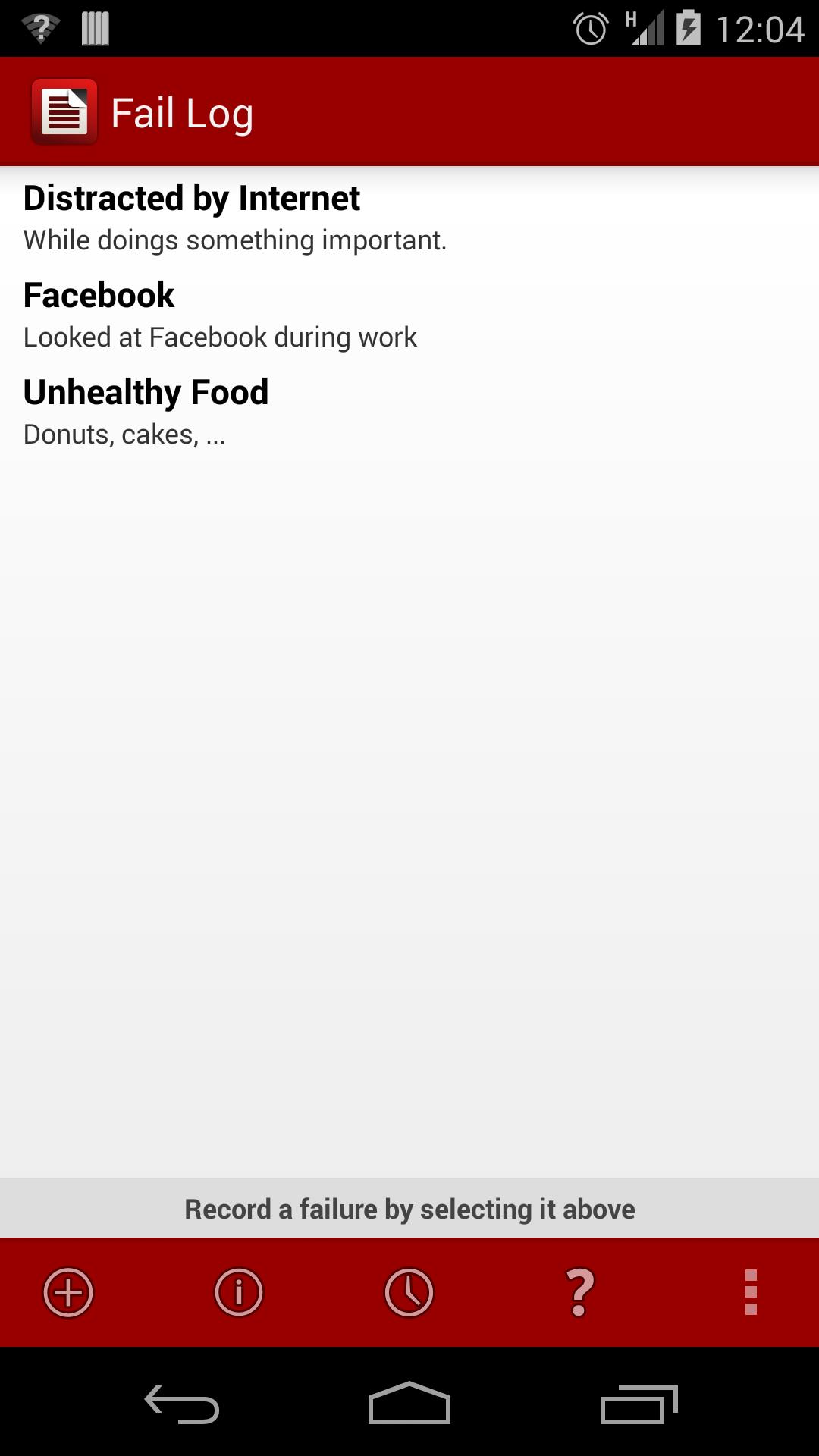 Fail Log: Habit Tracker