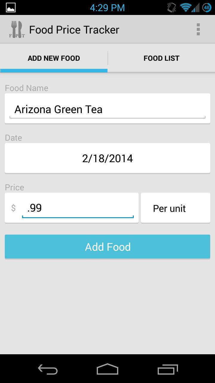 Food Price Tracker