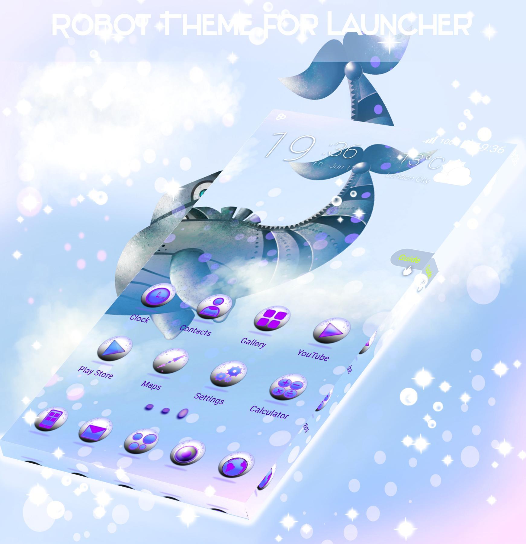 Robot Theme For Launcher