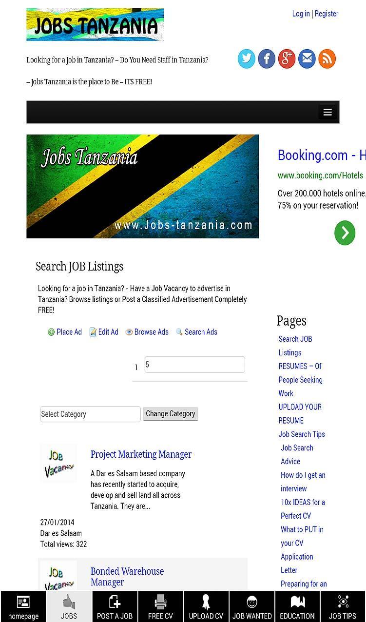 TANZANIA JOBS