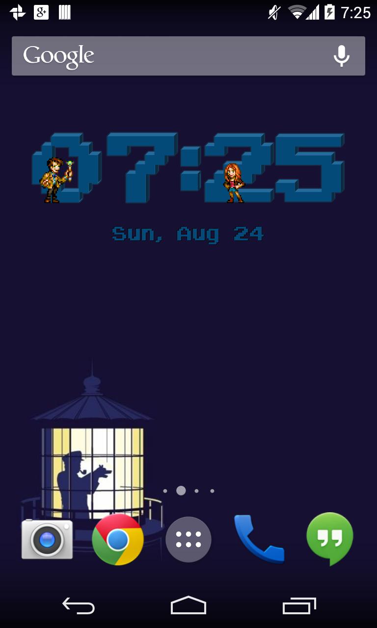 Doctor Who Pixel Clock Widget