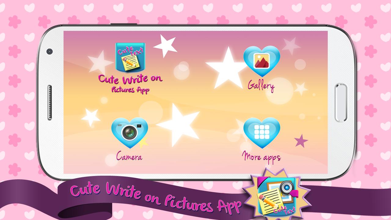 Cute Write on Pictures App
