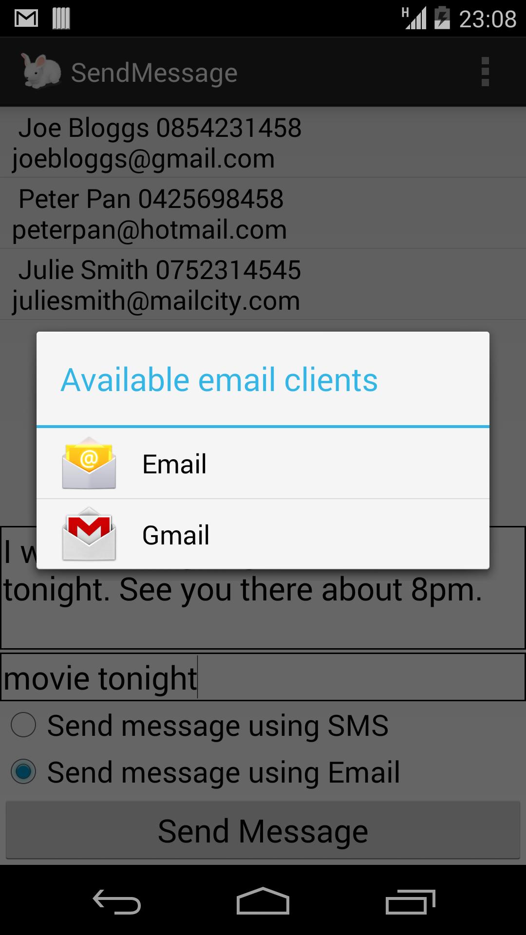Address Book & Messenger
