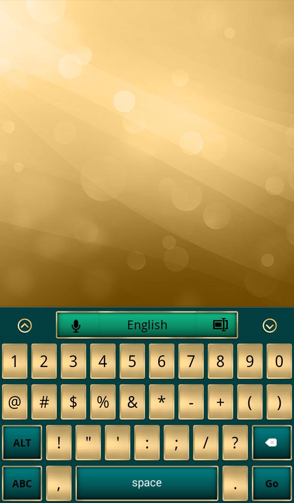 Stylish Gold Keyboard