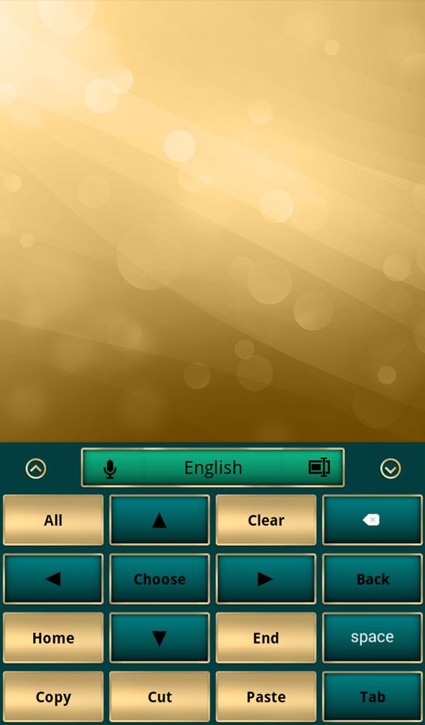 Stylish Gold Keyboard