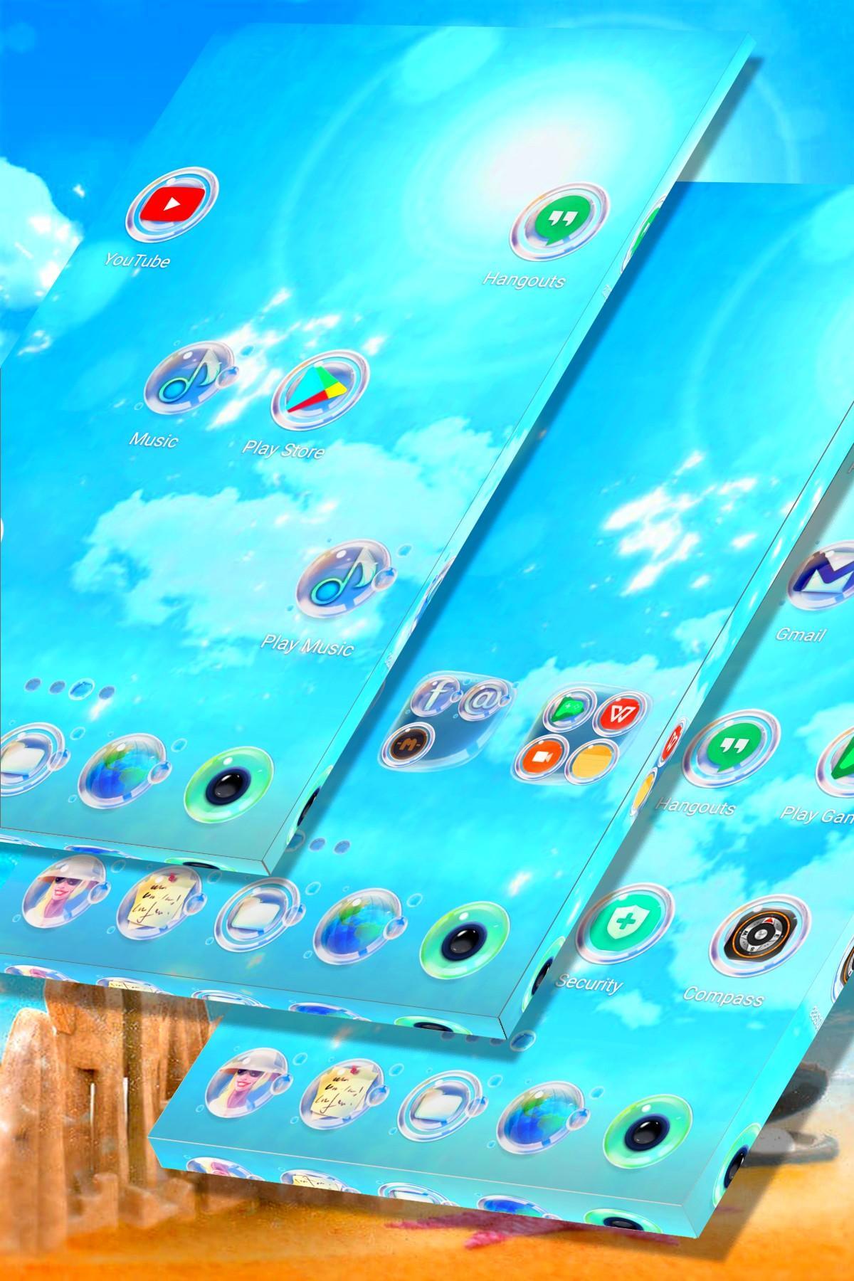 Sand Castle Launcher Theme