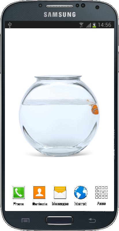 Golden FishBowl Live Wallpaper