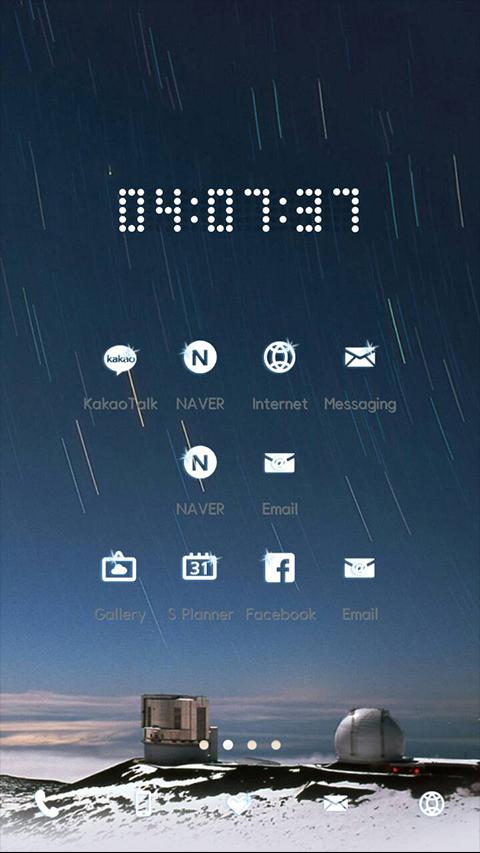 Starlight LINE Launcher theme