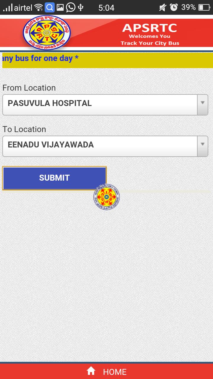 APSRTC City Bus Live Track