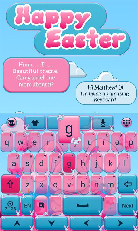 Happy Easter Go Keyboard Theme