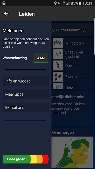 Weerwaarschuwing: Weeralarm NL