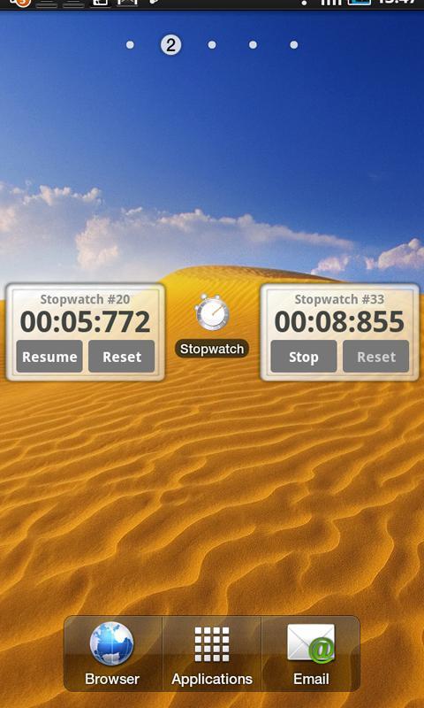 Simple stopwatch + Widget