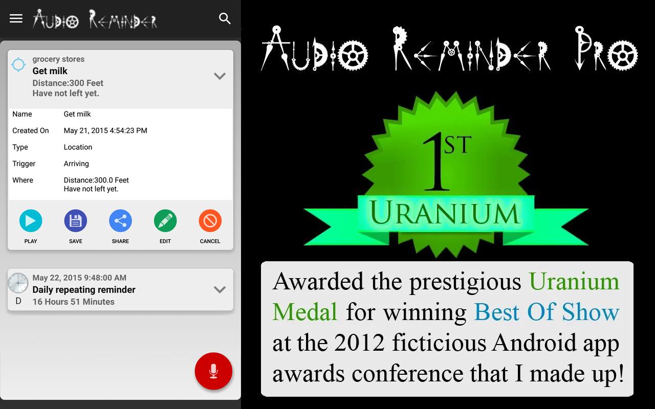Audio Reminder Pro