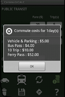 Commute Cost Calculator