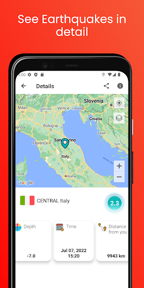 Earthquake App - Tracker, Map