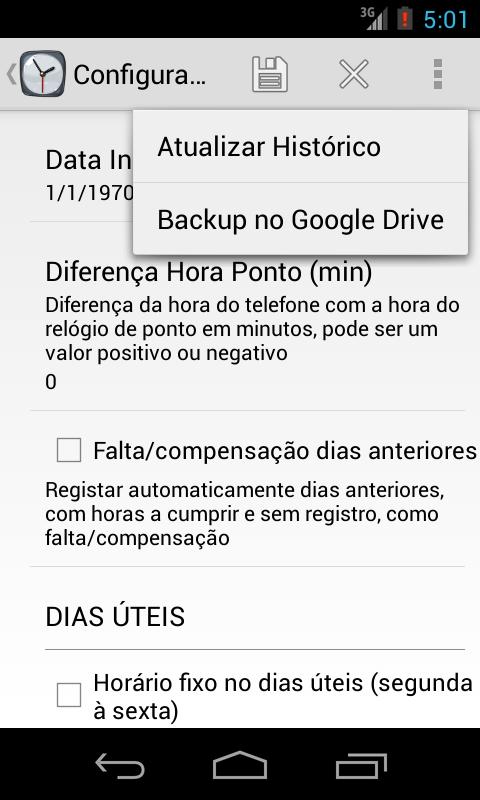 Controle de Registro de Ponto