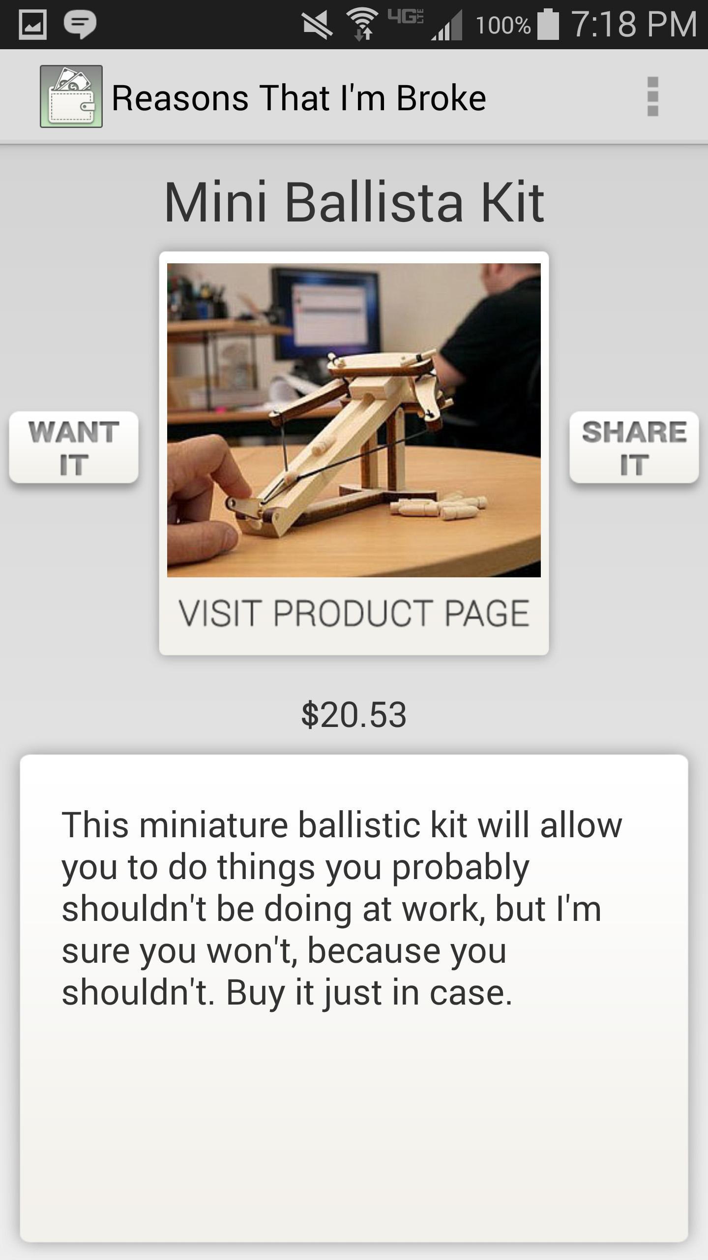 Reasons That I'm Broke