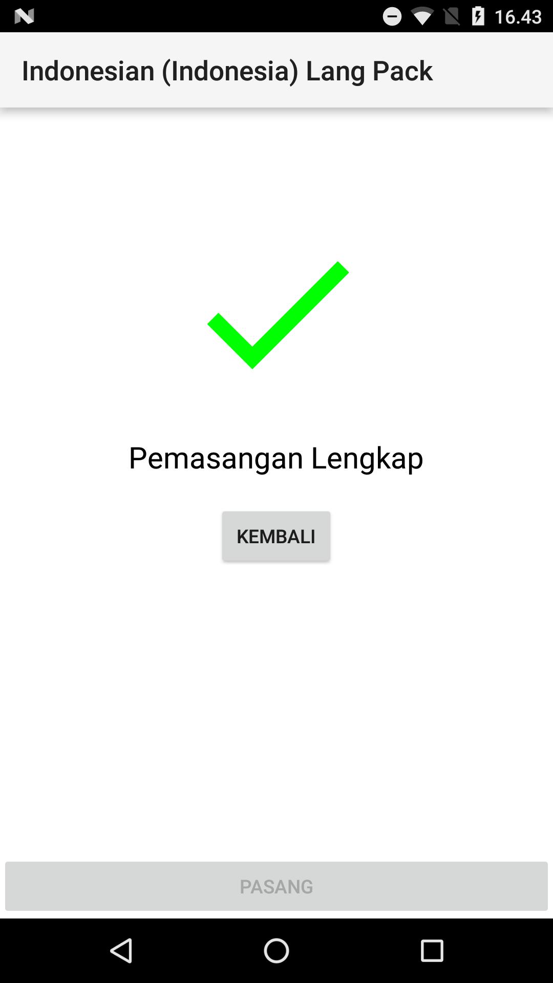 Indonesian(Indonesia)Lang Pack for AndrOpen Office